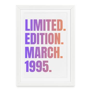 Limited Edition March 1995 - Affiche encadrée (27 × 37 cm) - blanc - Devant