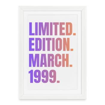 Vintage Birthday March 1999 - Framed poster (27 × 37 cm) - white - Front