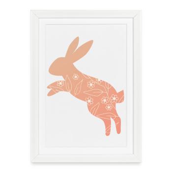 Easter Bunny Easter - Framed poster (27 × 37 cm) - white - Front