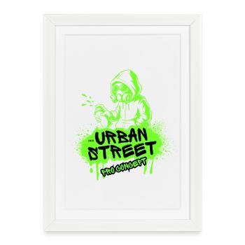 Urban Street Pro Concept Neon - Affiche encadrée (27 × 37 cm) - blanc - Devant