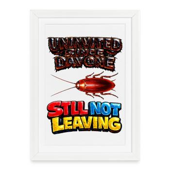 Not going away all the time - Framed poster (27 × 37 cm) - white - Front