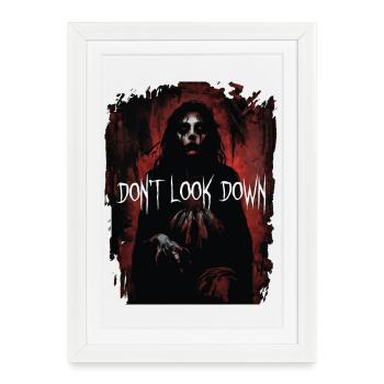 Dont Look Down Horror Portrait - Framed poster (27 × 37 cm) - white - Front