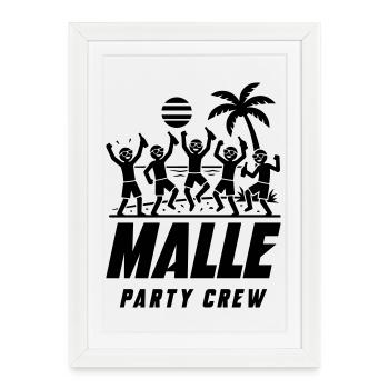 Vacances de l’équipe de la Malle Party - Affiche encadrée (27 × 37 cm) - blanc - Devant