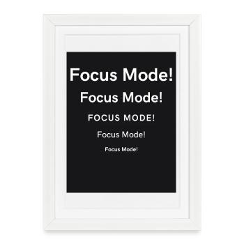 Chemise mode Focus - Affiche encadrée (27 × 37 cm) - blanc - Devant