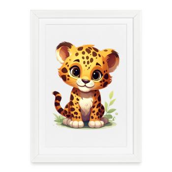 jaguar - Affiche encadrée (27 × 37 cm) - blanc - Devant