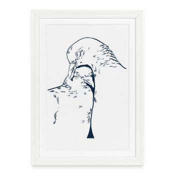 LE PROTECTEUR - Affiche encadrée (27 × 37 cm) - blanc - Devant