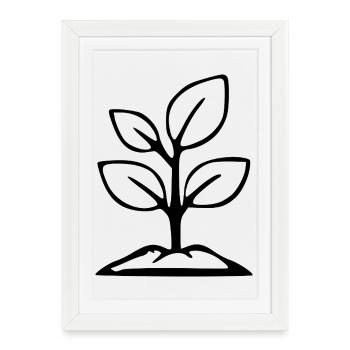 Garden Plant Gardener Gift - Framed poster (27 × 37 cm) - white - Front