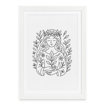 L’esprit de la nature pour colorier - Affiche encadrée (27 × 37 cm) - blanc - Devant