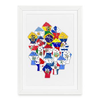 Résistance latino-américaine - Affiche encadrée (27 × 37 cm) - blanc - Devant