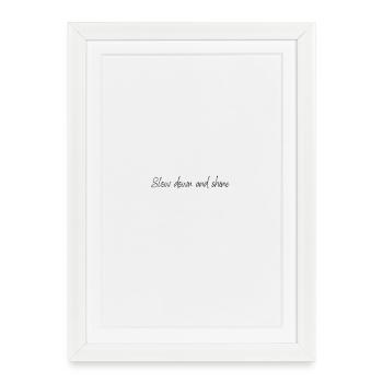 Slow Down & Shine – Mindful Message - Framed poster (27 × 37 cm) - white - Front