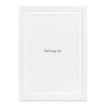 Good Energy Only - Framed poster (27 × 37 cm) - white - Front