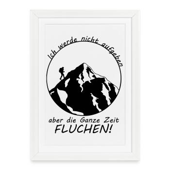 Randonnée disant - Affiche encadrée (27 × 37 cm) - blanc - Devant