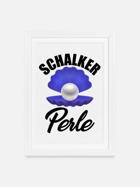 Ruhrpott Gelsenkirchen Perle - Gerahmtes Poster (27 × 37 cm) - Weiß