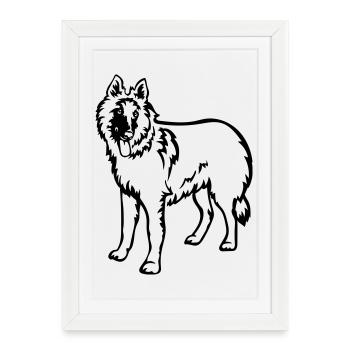 Tervueren - Affiche encadrée (27 × 37 cm) - blanc - Devant
