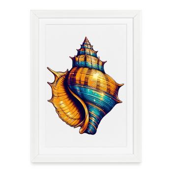 Shell - Framed poster (27 × 37 cm) - white - Front