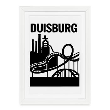 Duisburg Landmark - Framed poster (27 × 37 cm) - white - Front
