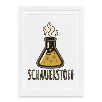 Tissu d’horreur - Halloween 2025 - Affiche encadrée (27 × 37 cm) - blanc - Devant