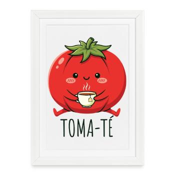 Professeur d’espagnol à l’école Funny Maestra - Affiche encadrée (27 × 37 cm) - blanc - Devant