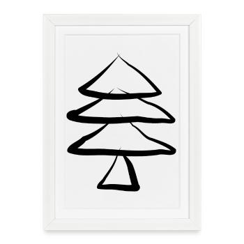 Christmas Tree Christmas Tree - Framed poster (27 × 37 cm) - white - Front