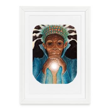 Ancient Luminous Wisdom - Framed poster (27 × 37 cm) - white - Front