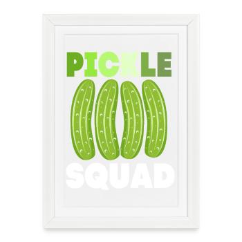 Cornichon concombre - Affiche encadrée (27 × 37 cm) - blanc - Devant