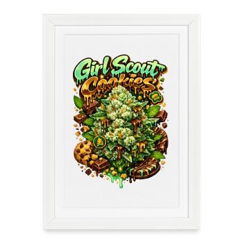Grillettes de cookies des Girl Scouts - Affiche encadrée (27 × 37 cm) - blanc - Devant