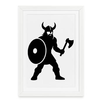 Viking - Affiche encadrée (27 × 37 cm) - blanc - Devant