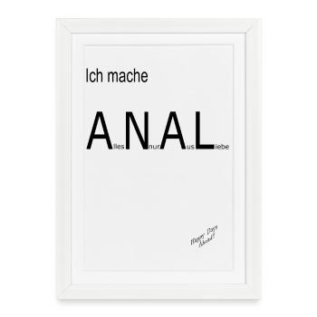 Alles Nur Aus Liebe - Gerahmtes Poster (27 × 37 cm) - Weiß - Vorne