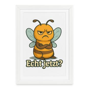 Bee Really now - Framed poster (27 × 37 cm) - white - Front