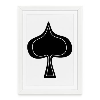 spades - Framed poster (27 × 37 cm) - white - Front