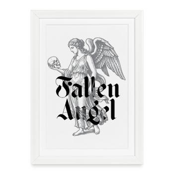 Ange déchu - Affiche encadrée (27 × 37 cm) - blanc - Devant
