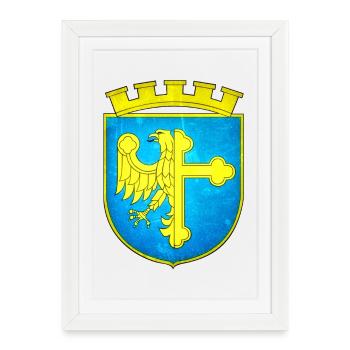 Opole - Poland - Framed poster (27 × 37 cm) - white - Front