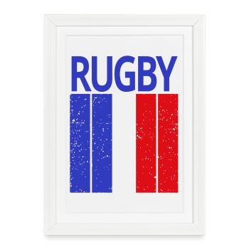 rugby, rugby fan, rugby player - Framed poster (27 × 37 cm) - white - Front