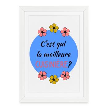 GRANNY. GRANDMA - Framed poster (27 × 37 cm) - white - Front