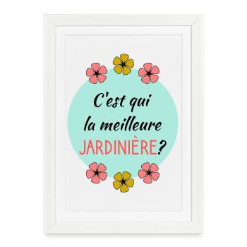 MAMIE - Affiche encadrée (27 × 37 cm) - blanc - Devant