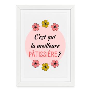 PASTRY CHEF - Framed poster (27 × 37 cm) - white - Front