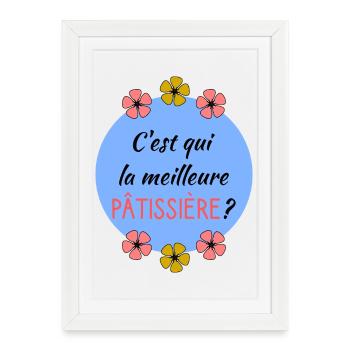 PASTRY CHEF - Framed poster (27 × 37 cm) - white - Front
