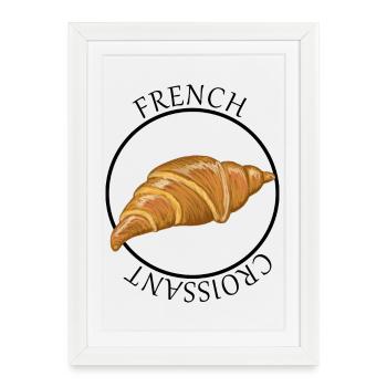 Croissant Morning Glow - Framed poster (27 × 37 cm) - white - Front
