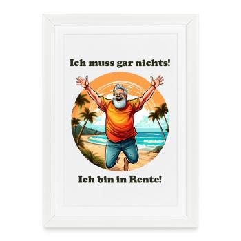 I don't have to do anything, man - Framed poster (27 × 37 cm) - white - Front