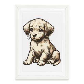 Pour de vrai, je suis adorable ! - Affiche encadrée (27 × 37 cm) - blanc - Devant