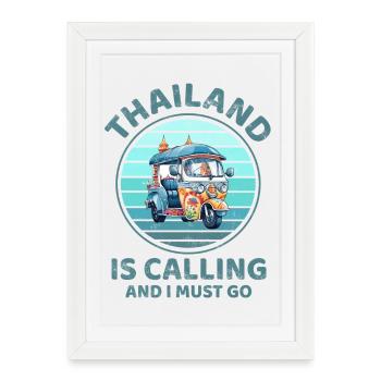 Thailand - Framed poster (27 × 37 cm) - white - Front