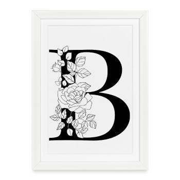 alphabet B - Affiche encadrée (27 × 37 cm) - blanc - Devant