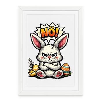 Lower Austrian Bunny Easter Gift - Framed poster (27 × 37 cm) - white - Front