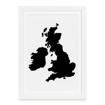 Great Britain - Framed poster (27 × 37 cm) - white - Front