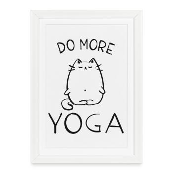 yoga - Affiche encadrée (27 × 37 cm) - blanc - Devant