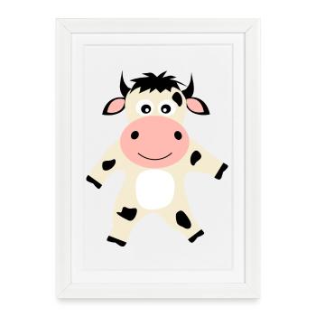 Cow Farmer Farmer Funny Gifts - Framed poster (27 × 37 cm) - white - Front