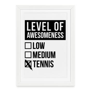 Tennis Tennis Tennis - Framed poster (27 × 37 cm) - white - Front