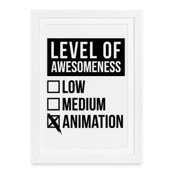 Animation Animation Animation - Affiche encadrée (27 × 37 cm) - blanc - Devant