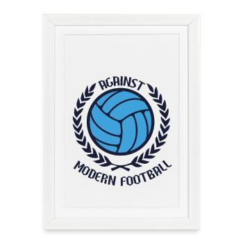 Against Modern Football - Framed poster (27 × 37 cm) - white - Front