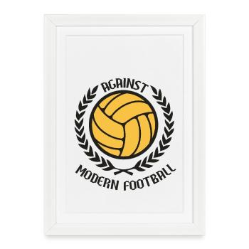Against Modern Football - Framed poster (27 × 37 cm) - white - Front
